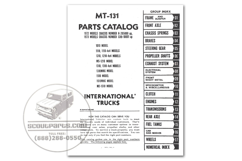 Parts Manual - MT-131 (1972-1973)
