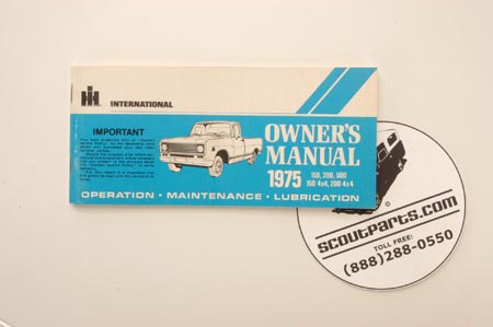 1975 Pick Up Truck Owners Manual
