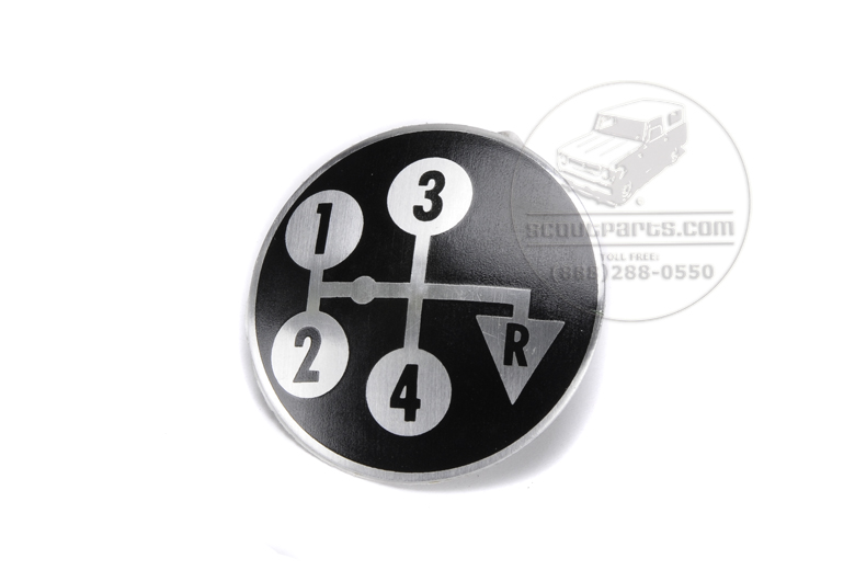 4-Speed Shifter Knob Decal