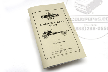 Six Speed Special Truck Service Parts Manual