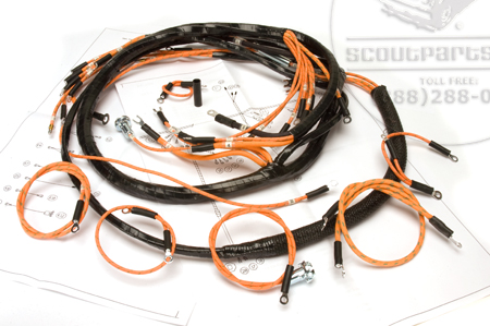 Wiring Harness, 1947-49 Model KB-1, KB-2, And KB-3 Dash, Engine And Headlight Harness