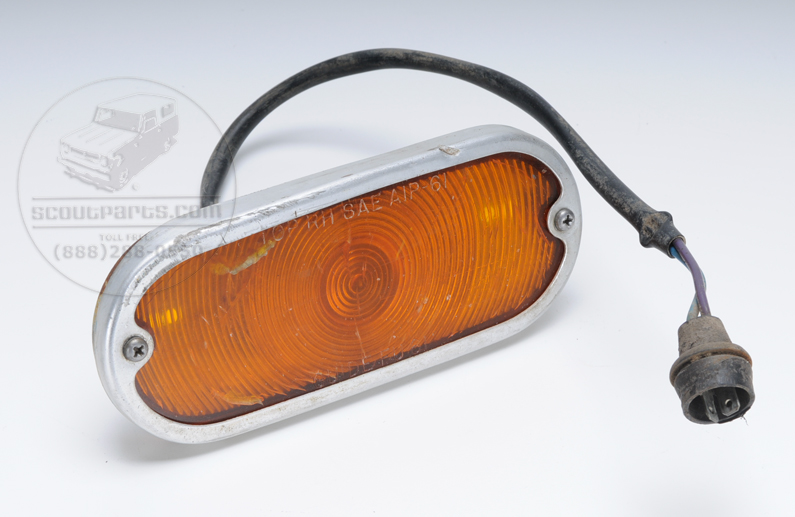 Turn Signal parking housing complete with lens  - Used.(1961-68 Pickup, Travelall)