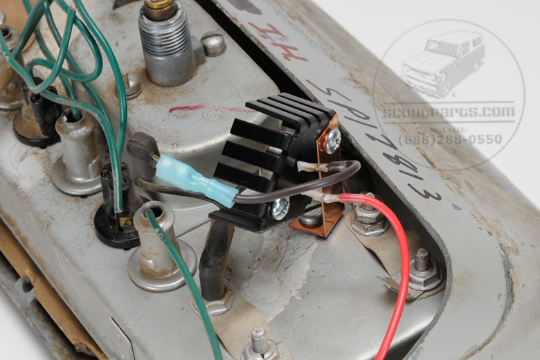 Voltage Regulator, With Cooling Fins.