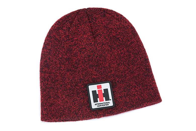 New IH Beanie Cap, Red Heather Hat