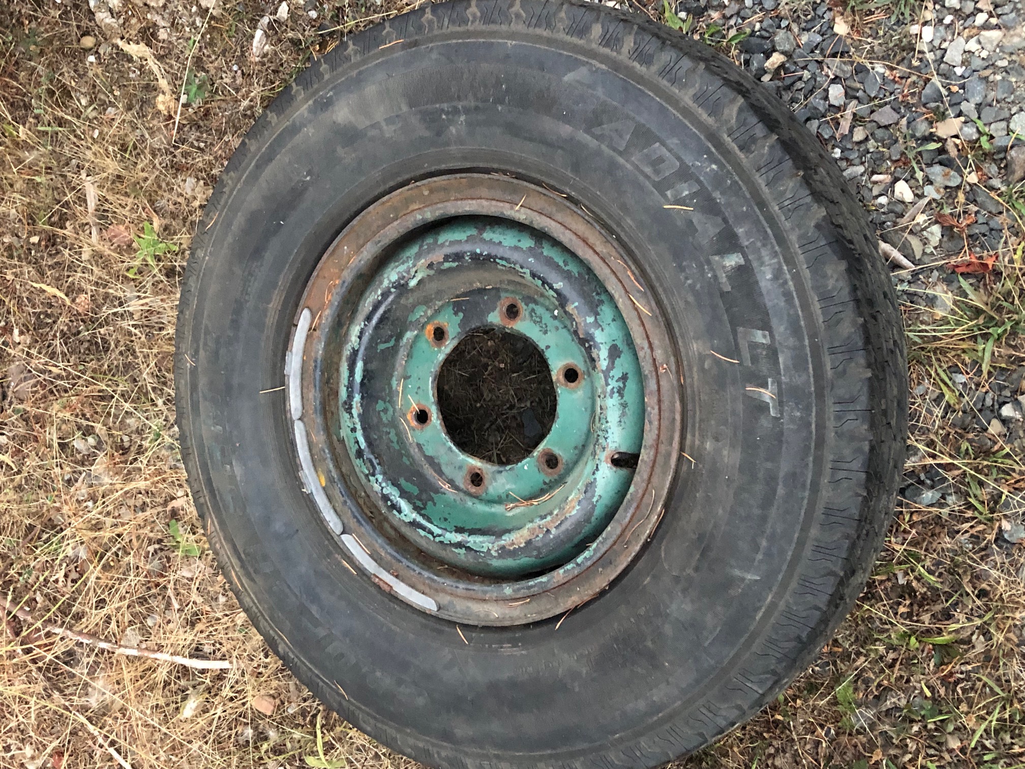 Tire & wheel 6 lug, 3/4 ton.  SET OF FOUR 99% TREAD.