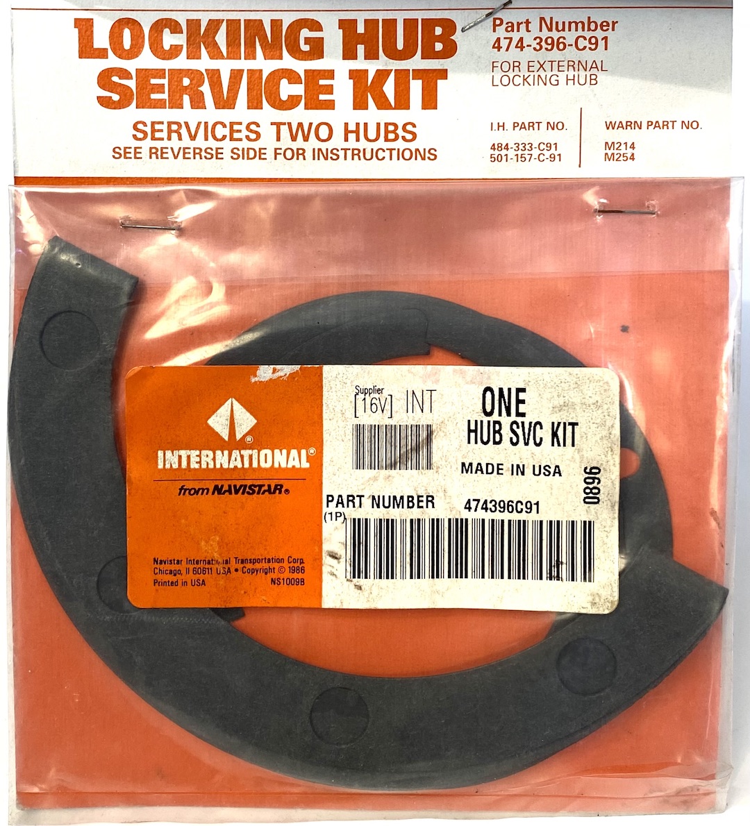 Locking hub service kit - New old stock - 474396C91