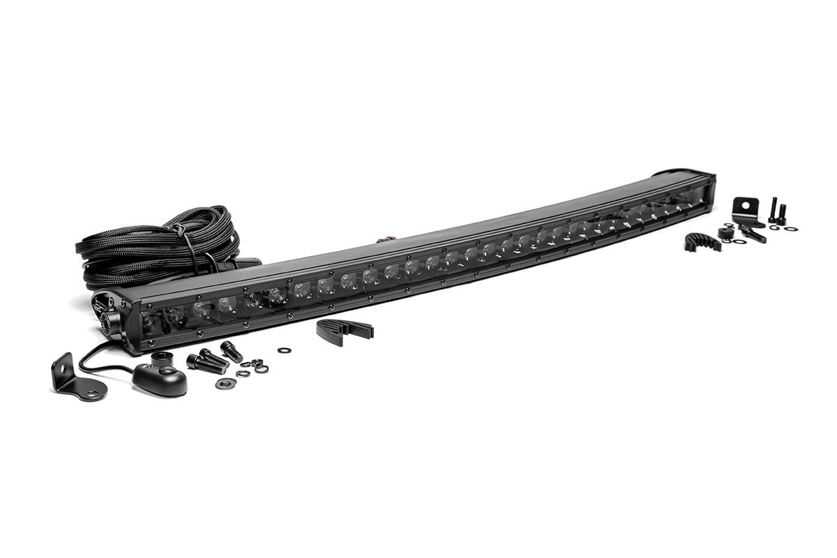 30in Rough Country CREE Black Series Single Row Curved Light Bar