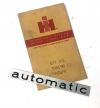 Emblem Decal prograph  - "automatic" - 1/2"  X 3,  7/8" - New Old Stock - 396656C1