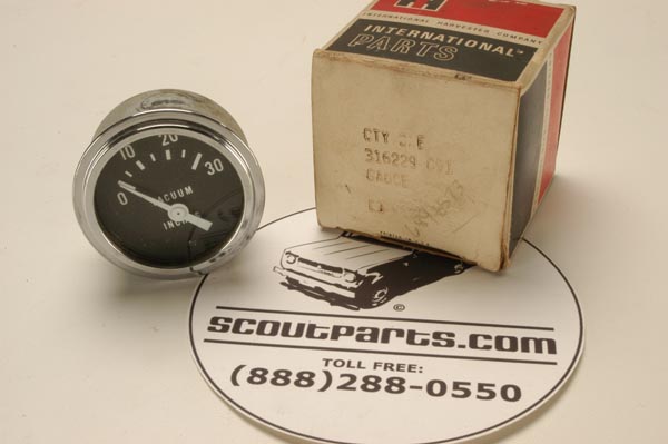 Vacuum Gauge (inches) New Old Stock